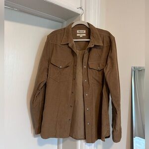 Men’s Madewell Tan Corduroy Over-shirt